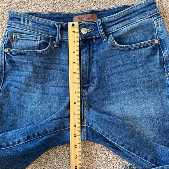 Judy Blue Mid Rise Vintage Wash Boyfriend Jeans Size 7|28 - Picture 15 of 16